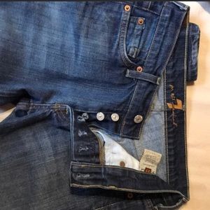 7 for all Mankind size 27 boycut buttonfly